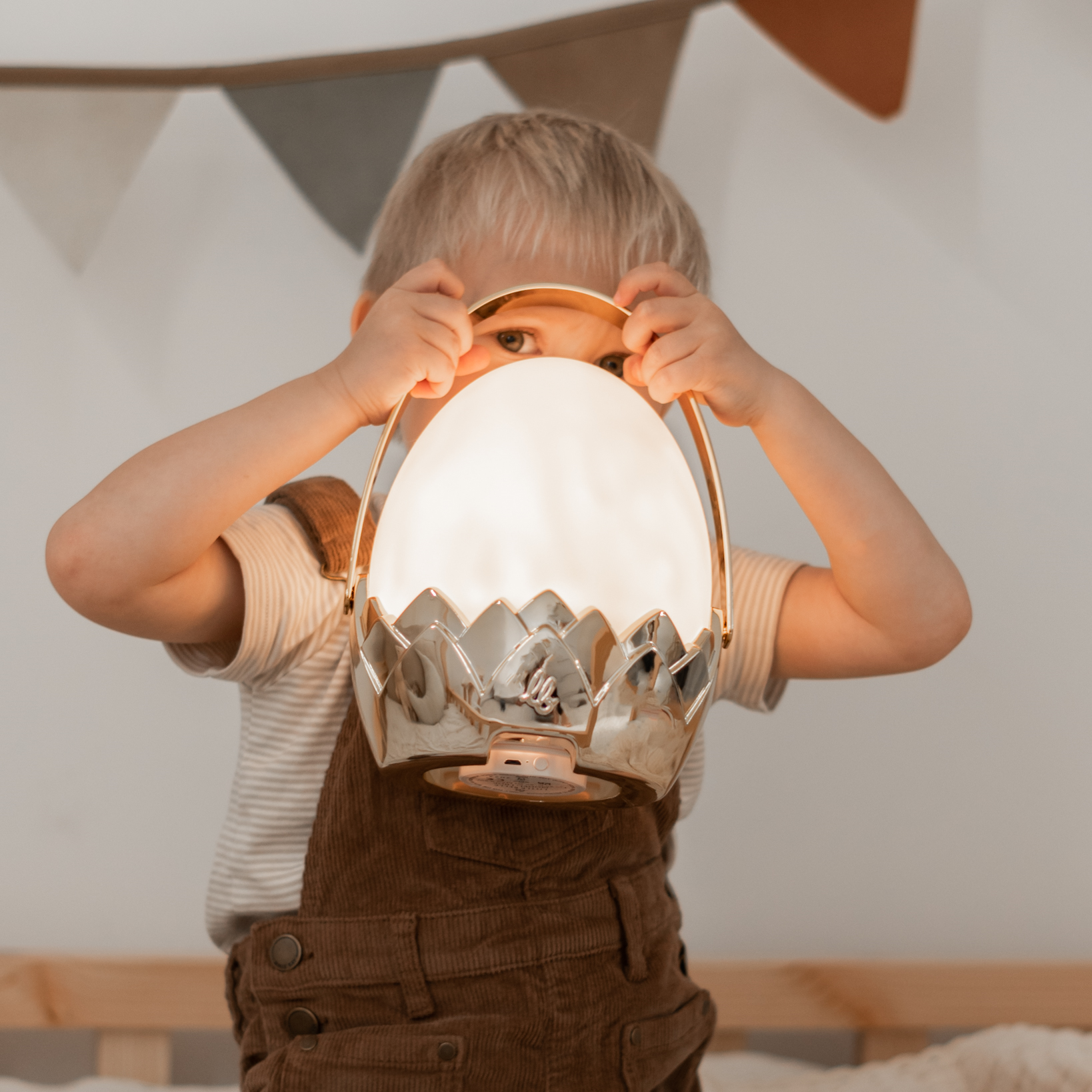 Boy holding Night Light